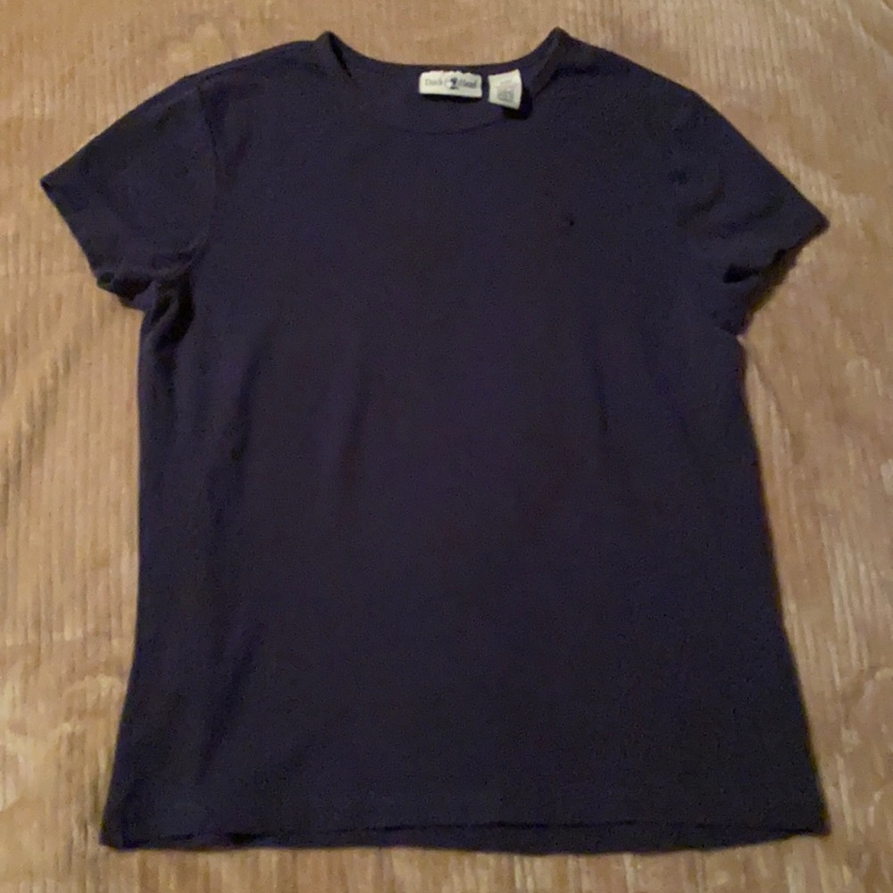 Duck Head Woman’s SS Tee Sz: Small- Navy Blue